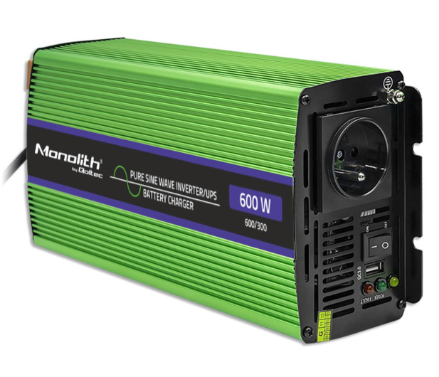 Qoltec Przetwornica UPS 300W/600W 12V 230V - 1144895 - zdjęcie